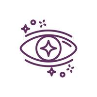 Symbol für Augenmagie Hexerei vektor