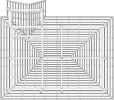 3d Illustration von Gebäude Struktur vektor