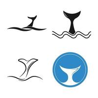 Hai Schwanz Symbol Logo Vektor