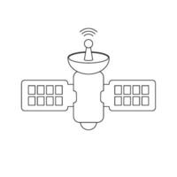 äußere Raum Satellit Symbol Vektor