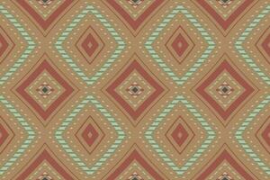 ikat damast- paisley broderi bakgrund. ikat grafik geometrisk etnisk orientalisk mönster traditionell.aztec stil abstrakt vektor illustration.design för textur, tyg, kläder, inslagning, sarong.