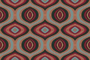 ikat blommig paisley broderi bakgrund. ikat damast- geometrisk etnisk orientalisk mönster traditionell.aztec stil abstrakt vektor illustration.design för textur, tyg, kläder, inslagning, sarong.