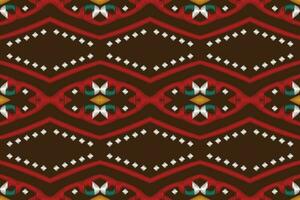 ikat blommig paisley broderi bakgrund. ikat sömlös geometrisk etnisk orientalisk mönster traditionell.aztec stil abstrakt vektor illustration.design för textur, tyg, kläder, inslagning, sarong.