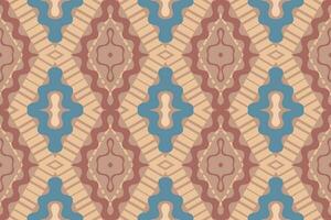 ikat damast- paisley broderi bakgrund. ikat grafik geometrisk etnisk orientalisk mönster traditionell.aztec stil abstrakt vektor illustration.design för textur, tyg, kläder, inslagning, sarong.