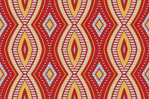 Ikat Blumen- Paisley Stickerei Hintergrund. Ikat Stoff geometrisch ethnisch orientalisch Muster traditionell. Ikat aztekisch Stil abstrakt Design zum drucken Textur, Stoff, Saree, Sari, Teppich. vektor