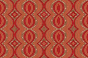 Ikat Blumen- Paisley Stickerei Hintergrund. Ikat Blumen- geometrisch ethnisch orientalisch Muster traditionell. Ikat aztekisch Stil abstrakt Design zum drucken Textur, Stoff, Saree, Sari, Teppich. vektor