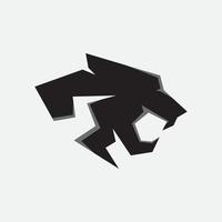 Panther-Logo-Vektor auf weißem Hintergrund vektor