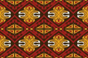 Ikat Damast Paisley Stickerei Hintergrund. Ikat Damast geometrisch ethnisch orientalisch Muster traditionell. Ikat aztekisch Stil abstrakt Design zum drucken Textur, Stoff, Saree, Sari, Teppich. vektor