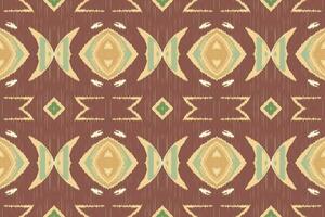 ikat blommig paisley broderi bakgrund. ikat sparre geometrisk etnisk orientalisk mönster traditionell.aztec stil abstrakt vektor illustration.design för textur, tyg, kläder, inslagning, sarong.