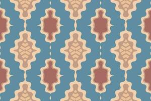 ikat damast- paisley broderi bakgrund. ikat sömlös geometrisk etnisk orientalisk mönster traditionell. ikat aztec stil abstrakt design för skriva ut textur, tyg, saree, sari, matta. vektor
