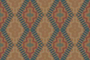 motiv ikat paisley broderi bakgrund. ikat sparre geometrisk etnisk orientalisk mönster traditionell.aztec stil abstrakt vektor illustration.design för textur, tyg, kläder, inslagning, sarong.