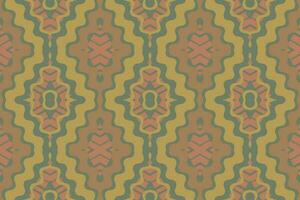 ikat blommig paisley broderi bakgrund. ikat vektor geometrisk etnisk orientalisk mönster traditionell. ikat aztec stil abstrakt design för skriva ut textur, tyg, saree, sari, matta.