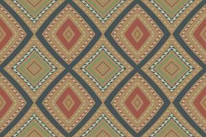 ikat damast- paisley broderi bakgrund. ikat grafik geometrisk etnisk orientalisk mönster traditionell. ikat aztec stil abstrakt design för skriva ut textur, tyg, saree, sari, matta. vektor