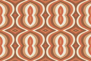 ikat blommig paisley broderi bakgrund. ikat blommig geometrisk etnisk orientalisk mönster traditionell.aztec stil abstrakt vektor illustration.design för textur, tyg, kläder, inslagning, sarong.