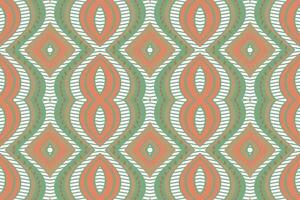 Ikat Blumen- Paisley Stickerei Hintergrund. Ikat Rahmen geometrisch ethnisch orientalisch Muster traditionell.aztekisch Stil abstrakt Vektor illustration.design zum Textur, Stoff, Kleidung, Verpackung, Sarong.