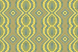 Ikat Damast Paisley Stickerei Hintergrund. Ikat Blumen- geometrisch ethnisch orientalisch Muster traditionell.aztekisch Stil abstrakt Vektor illustration.design zum Textur, Stoff, Kleidung, Verpackung, Sarong.