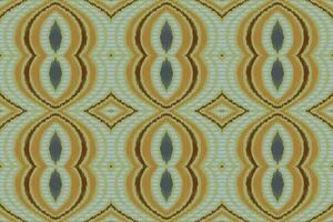 Ikat Damast Paisley Stickerei Hintergrund. Ikat Blume geometrisch ethnisch orientalisch Muster traditionell. Ikat aztekisch Stil abstrakt Design zum drucken Textur, Stoff, Saree, Sari, Teppich. vektor