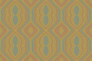 Ikat Blumen- Paisley Stickerei Hintergrund. Ikat Textur geometrisch ethnisch orientalisch Muster traditionell. Ikat aztekisch Stil abstrakt Design zum drucken Textur, Stoff, Saree, Sari, Teppich. vektor