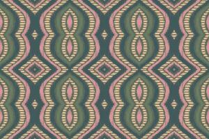 ikat damast- paisley broderi bakgrund. ikat vektor geometrisk etnisk orientalisk mönster traditionell. ikat aztec stil abstrakt design för skriva ut textur, tyg, saree, sari, matta.