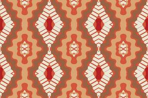 ikat blommig paisley broderi bakgrund. ikat diamant geometrisk etnisk orientalisk mönster traditionell. ikat aztec stil abstrakt design för skriva ut textur, tyg, saree, sari, matta. vektor