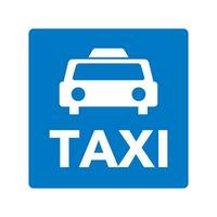 taxi ikon och taxi logotyp Skyltning. vektor. vektor