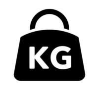 Gewicht Symbol. Kilogramm Gewicht Symbol. kg Symbol. Vektor. vektor