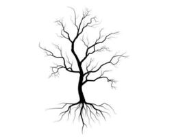 svart träd symbol stil och vit bakgrund. kan vara Begagnade för din arbete. vektor