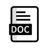 doc Erweiterung Datei Symbol. dokumentieren Datei. Vektor. vektor