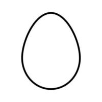 enkel ägg form ikon. vektor. vektor