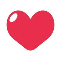 pop- rosa hjärta ikon. kärlek. vektor. vektor