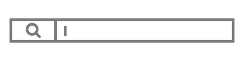 Suche Box mit Eingang Anleitung und Kopieren Raum. Netz Suche Bar. Vektor. vektor