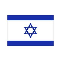 israeli flagga. nationell flagga av israel. vektor. vektor