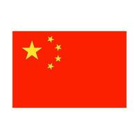 platt design kinesisk flagga ikon. vektor. vektor