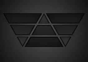 svart hi-tech begrepp abstrakt bakgrund med trianglar vektor
