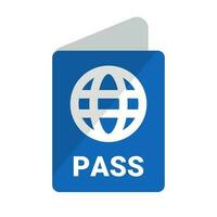 Reisepass Symbol. bestehen zum International Reise. Zertifikat. Vektor. vektor