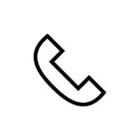 einfach Telefon Symbol. Berufung. Vektor. vektor