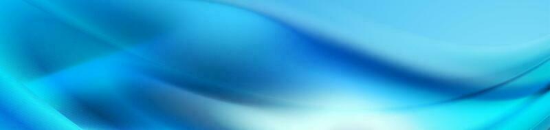 abstrakt Licht Blau Flüssigkeit verschwommen Wellen Vektor Banner