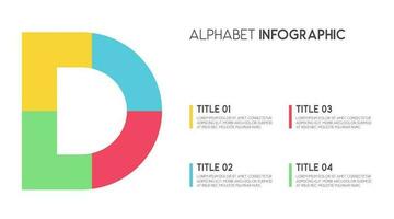 Brief d Vektor Alphabet und andere Elemente zum Infografiken