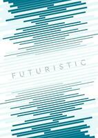 Blau Linien abstrakt futuristisch Technik Hintergrund vektor