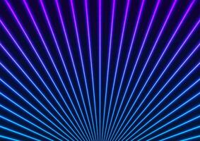 ljus blå violett neon laser strålar rader tech abstrakt bakgrund vektor