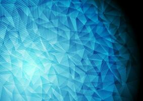 abstrakt blå teknologi polygonal bakgrund vektor