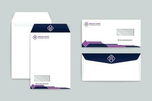modern Briefumschlag Design Vorlage vektor