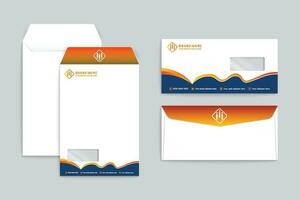 orange form kuvert design vektor