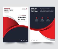 årsrapport design layout mall företags affärsblad mall modern kreativ trendig design rapport omslag vektor
