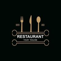 Restaurant Logo Vektor Symbol Illustration Design