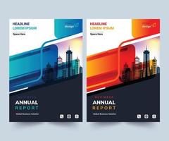 Jahresbericht-Design-Layout Mehrzweckverwendung für jedes Projekt, Jahresbericht, Broschüre, Flyer, Poster, Broschüre, Cover usw. vektor