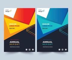 Jahresbericht-Design-Layout Mehrzweckverwendung für jedes Projekt, Jahresbericht, Broschüre, Flyer, Poster, Broschüre, Cover usw. vektor