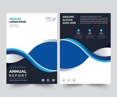 Jahresbericht Design-Layout-Vorlage Corporate Business Flyer Vorlage modernes kreatives trendiges Design Berichtsabdeckung vektor