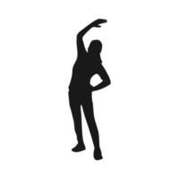 Menschen Symbol Gymnastik- Person Symbol Vektor