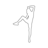 Menschen Symbol Gymnastik- Person Symbol Vektor